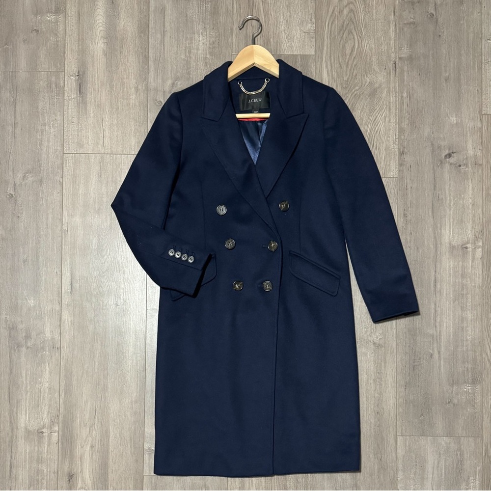 J. Crew Navy Coat 00P